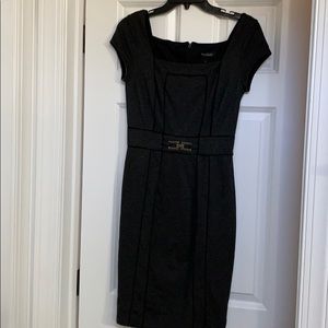 Grey black lines White House black market dress